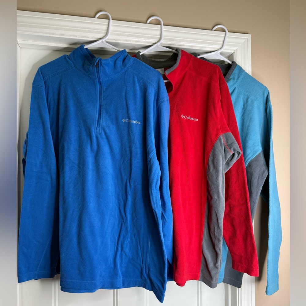 Men”s Columbia Bundle of 3 1/4 Zip Fleece Pullover Size XL - Picture 15 of 15
